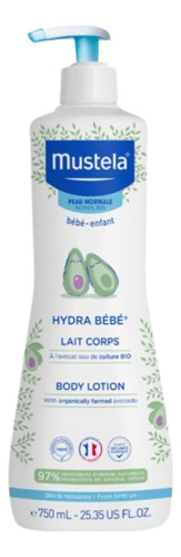 Loción Corporal Mustela Hydra Bebé Para Piel Normal 750 Ml