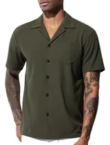 Comprar Camisa Formal Hombre Camisa Casual Manga Corta Arjen Kroos