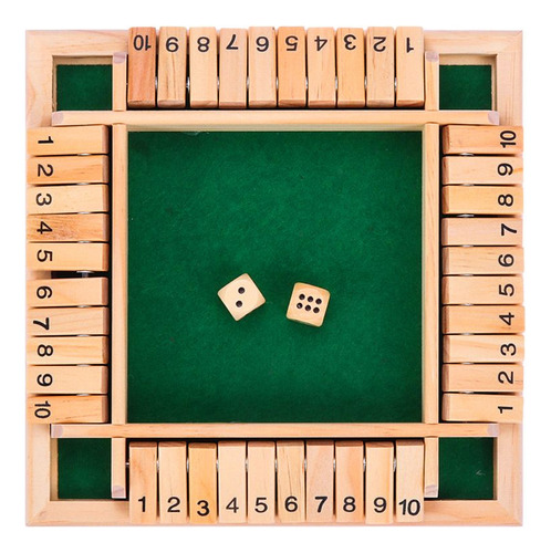 * Juego De Mesa Flaps & Dices Shut The Box Pub Bar