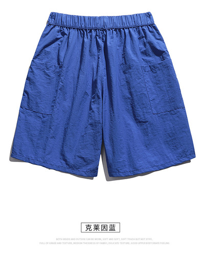 Pantalones Cortos Bermuda Transpirables Para Hombre, Verano