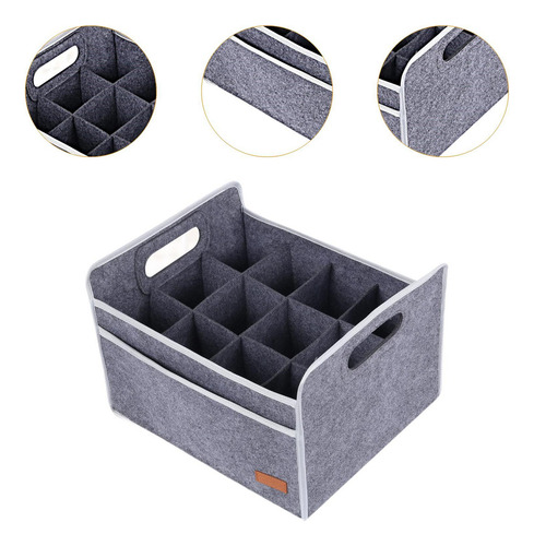 // Caja De Almacenamiento Para 12 Botellas, Portabotellas De
