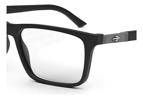 Óculos De Grau Clip-on Mormaii Swap 4 Preto Fosco Cinza