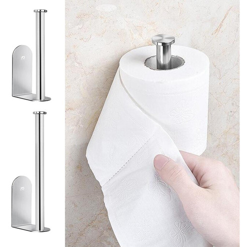 2 Piezas Toallero De Papel Inoxidable Accesorios De Pared
