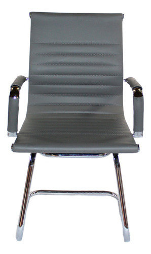 Cadeira Fixa Interlocutor Charles Eames Esteirinha 11a Cor Cinza