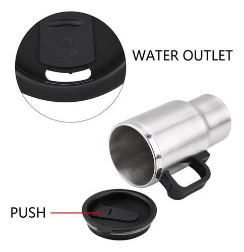 Qa1 A Chaleira De Carro De 500 Ml Pode Aquecer Água, Café,