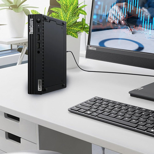 Lenovo Thinkcentre M70q Gen 4 Mff 1l Tiny Pc Mini Computadora De Computadora Para Empresas, 13ª Generación Intel 16-core I7-13700t, 16gb Ddr4 Ram, 512gb Pcie Ssd, Wifi 6, Rj-45, Hdmi, Puerto Dp, Kb Y