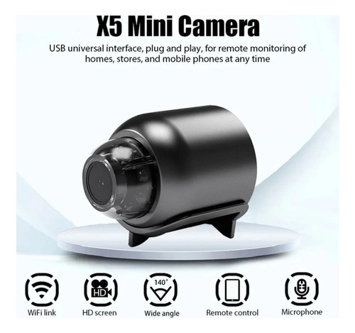 Mini Câmera Hd 1080p Inteligente Suporte Cartão Memória Usb