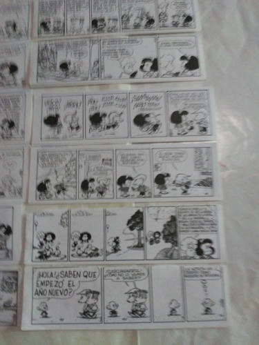 Mafalda- 120 Tiras Cómicas/ Frente Y Dorso. Blanco Y Negro. (Usado)