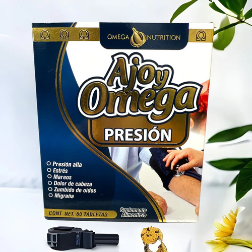 Ajo Y Omega Presión Omega Nutrition Migraña Estrés Mareos Sabor Sin Sabor