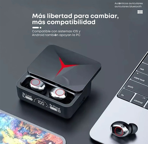 Audífonos In-ear Inalámbricos M90 Pro Con Luz Led Rgb