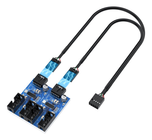 Opluz Cabezal Usb Macho De 9 Pines De 1 A 4 Hembras, Diviso.