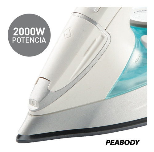 Imagen 6 de 10 de Plancha A Vapor Suela Acero Inoxidable Peabody Pe-vp31