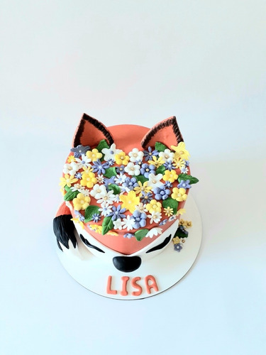 Torta Artesanal Cumpleaños Zorrita Zorro Zorrito Woodland