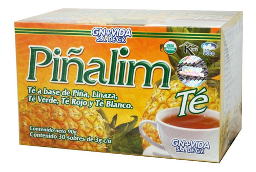 Imagen 4 de 7 de (3 Piezas) Té Pinalim (30 Sobres) Gn+vida