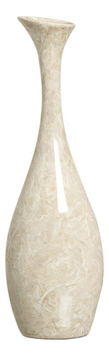 Vaso De Cerâmica Bege Decoração De Sala Vanguard Petra
