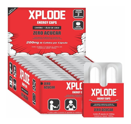 Imagem 1 de 5 de Energético Xplode Caps 24x2