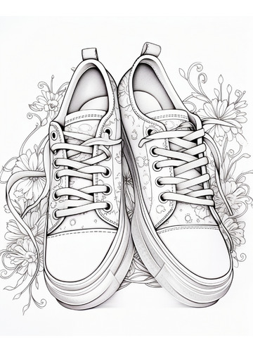 Pdf 200 Desenhos Imprimir E Colorir - Lindos Sapatos
