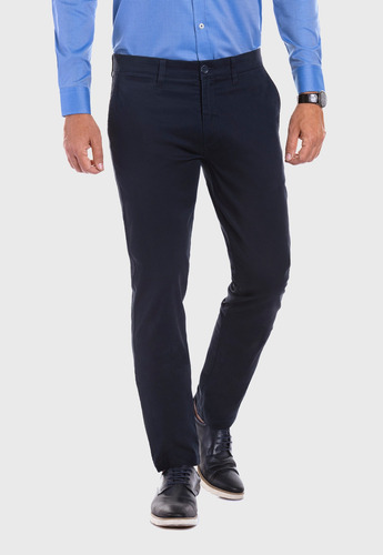 Pantalón Hombre Twill Azul Ferouch Inv 2022.