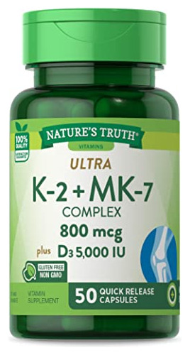 Suplemento Complejo De Vitamina K2 Tenido 800 Mcg 3px53