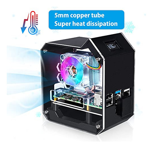 Kit Nas Geeekpi Mini Tower Para Raspberry Pi, Raspberry Pi I
