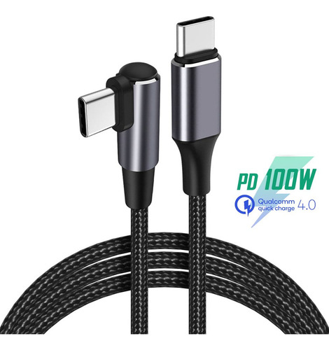 Cable De Carga Rápida Pd 100w Usb C A Usb Tipo C Para Comput
