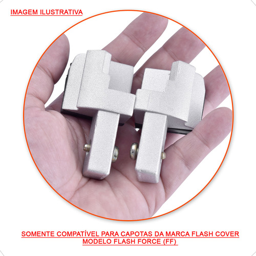Par Cantoneira Capota Force Flash Cover D10 C10 1968 1969
