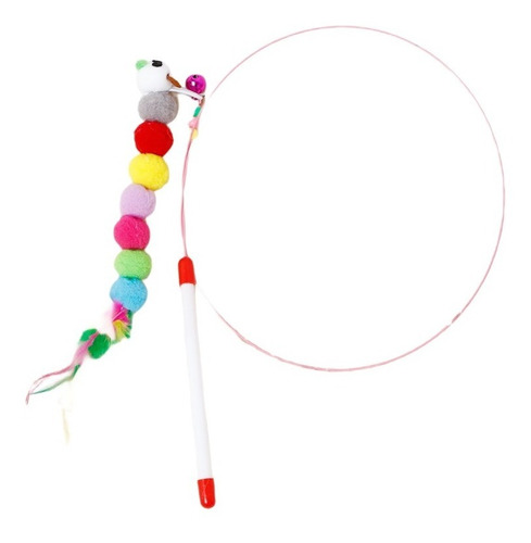 Imagen 1 de 7 de Varita Interactiva Con Plumas Para Diversión Gatos/perros