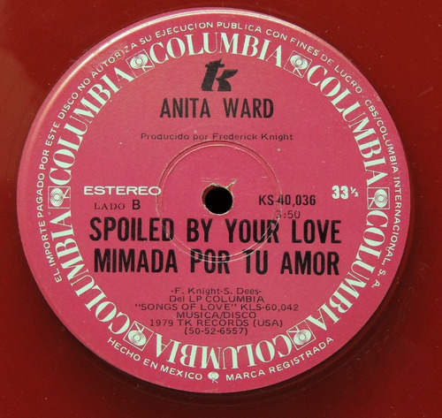 Anita Ward - Don't Drop My Love / Spoiled By Your Love 