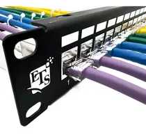 Comprar Panel De Conexión Ets Cat6a Ftp Blindado 1u De 24 Puertos, C