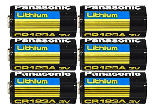 Batería De Litio Panasonic Cr123 Cr123a 3v (paquete De 6) En