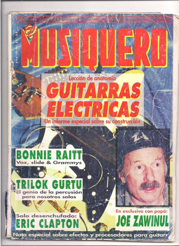 Revista El Musiquero N° 94 Zawinul Bonnie Raitt Clapton B5