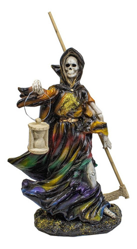 Imagen De Resina Santa Muerte Reloj De Arena 