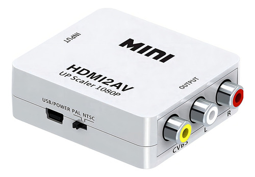 Mini Adaptador Conversor De Hdmi Para Rca Video Audio Av