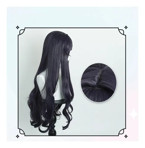 Peruca Kaoru Kaoru Cosplay Peruca Preta Roxa | Parcelamento sem juros