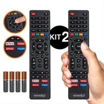 Comprar Kit 2 Controles Remoto Para Tv Philco Smart Teclas Netflix Youtube Globoplay E Amazon Prime Video Compativel Com Varios Modelos TVs Philco 9028 7250 9063 Com Pilhas Inclusas Loja Enveloz