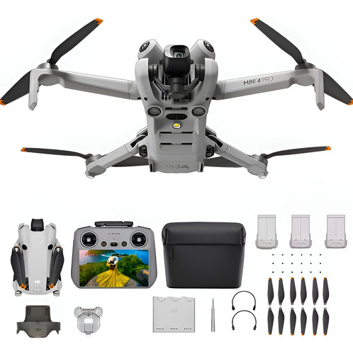Mini Drone Dji Mini 4 Pro Fly More Combo Com Câmera 4k Cinza