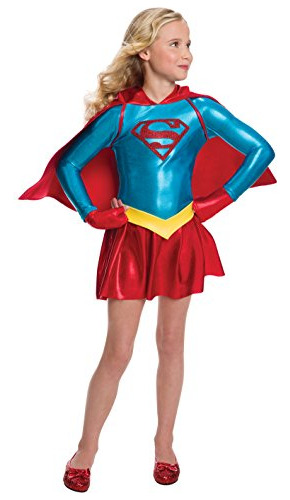 Rubie S Girls Dc Comics Supergirl Disfraz Vestido Grand...