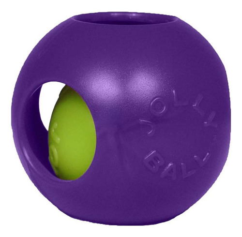 Jolly Pets Pelota Para Perros De 8 Pulgadas, Morada, Razas G