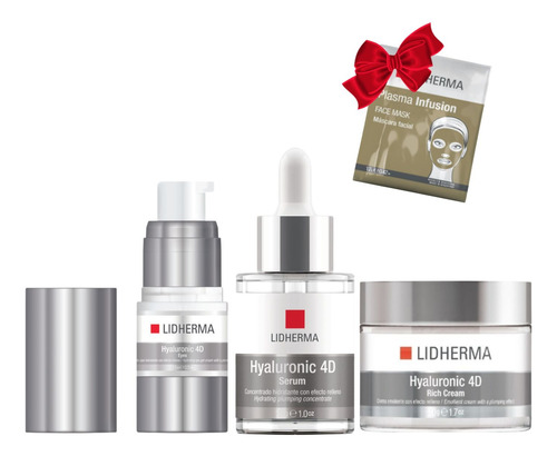 Kit X3 Hyaluronic 4d Rich Crema + Serum + Ojos