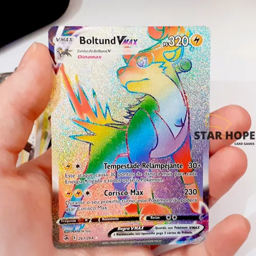 Carta Pokémon Mew Vmax Rainbow Golpe Fusão