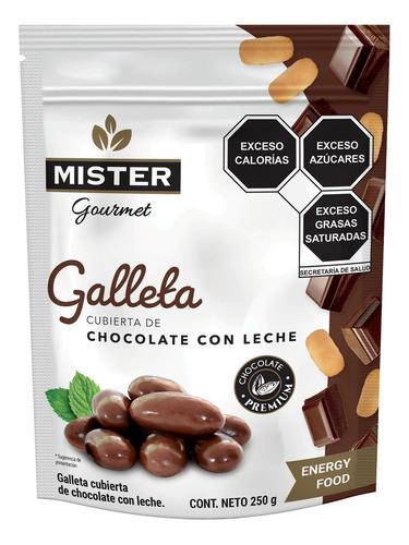 Galletas Cubiertas Con Chocolate Mister 250 G