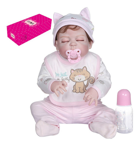 Imagen 1 de 8 de Decdeal - Muñeca De Silicona Para Bebé (55,8 Cm)