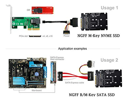 Adaptador Chenyang Cy Pcie A Sata Sff-8639 Nvme U.2 A Combo