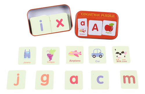 Caja De Lata Word Flashcards Para Niños Pequeños