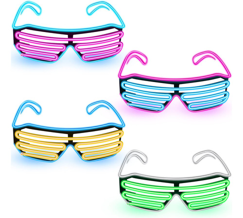 4 Piezas De Gafas De Sol Intermitentes Con Obturador, Gafas 
