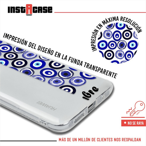Funda Para Huawei Ojos Turcos Personalizada Nombre
