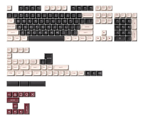 Teclado Mecánico Para Juegos Keycap Pbt De 148 Teclas Teclad