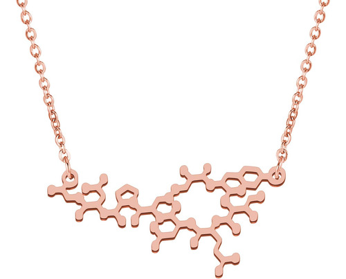 Tgbje Collar De Molécula Colgante De Oxitocina Joyería Quími