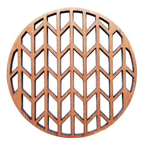 Set De 4 Portavasos Madera Okumé Mdf 4.7 Mm Baiza