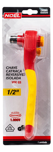 Chave Catraca 1/2 Isolada Vde 1000v Reversível Noll 683,0001
